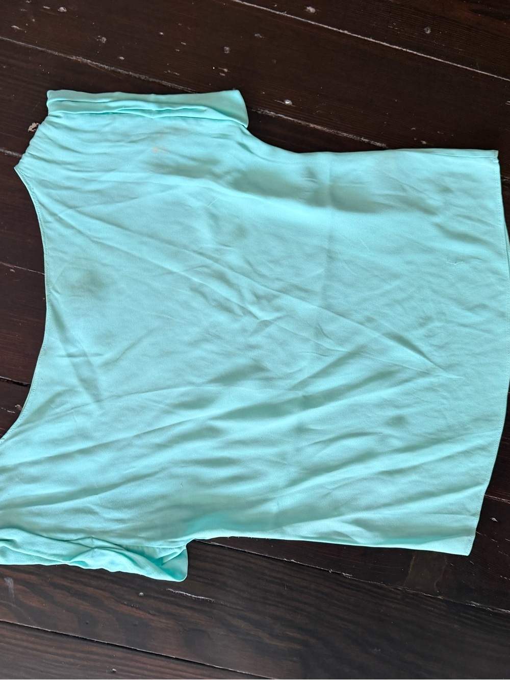 Alice + Olivia Mint One-Shoulder Top